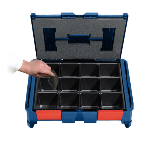 BoxOnBox B-Set Valise à outils en ABS bleu foncé/rouge