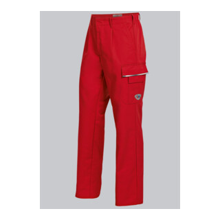 BP® Arbeitshose mit verdeckten Knöpfen, rot, Gr. 56, Länge l
