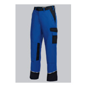 BP® Arbeitshose mit verdeckten Knöpfen und Kniepolstertaschen, königsblau/schwarz