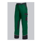 BP® Arbeitshose mit verdeckten Knöpfen und Kniepolstertaschen, mittelgrün/schwarz