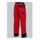 BP® Arbeitshose mit verdeckten Knöpfen und Kniepolstertaschen, rot/schwarz-3