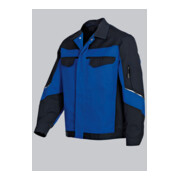 BP® Arbeitsjacke mit verdeckten Knöpfen, königsblau/schwarz