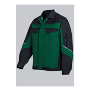 BP® Arbeitsjacke mit verdeckten Knöpfen, mittelgrün/schwarz