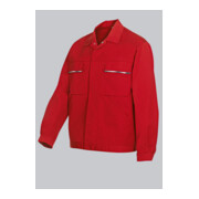 BP® Arbeitsjacke mit verdeckten Knöpfen, rot