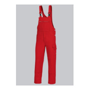 BP® Basic-Latzhose aus Baumwolle mit Kniepolstertaschen, rot