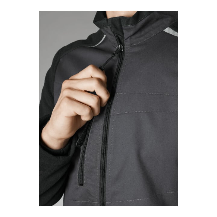 BP® Hybrid-Arbeitsjacke, anthrazit, Gr. 48/50, Länge n