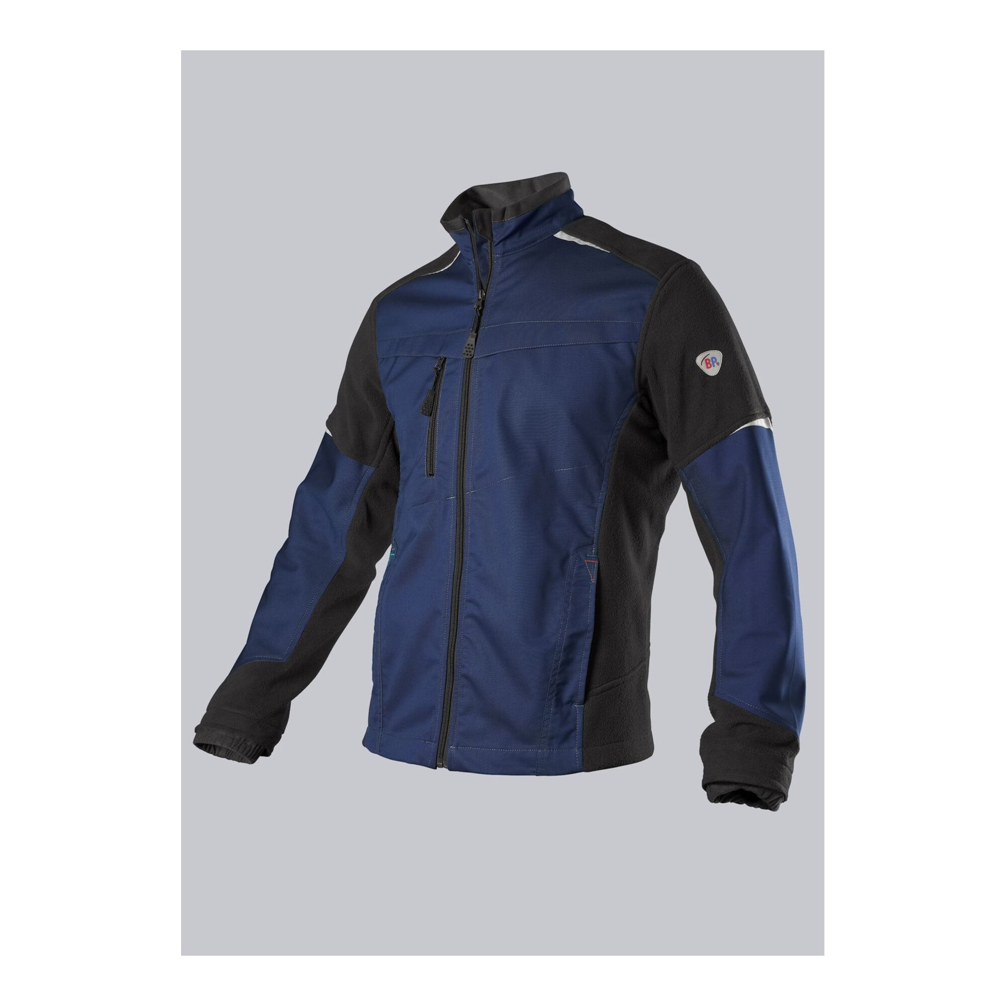 BP Hybrid-Arbeitsjacke, nachtblau/schwarz, Gr. 52/54, Länge n