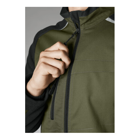 BP® Hybrid-Arbeitsjacke, oliv/schwarz