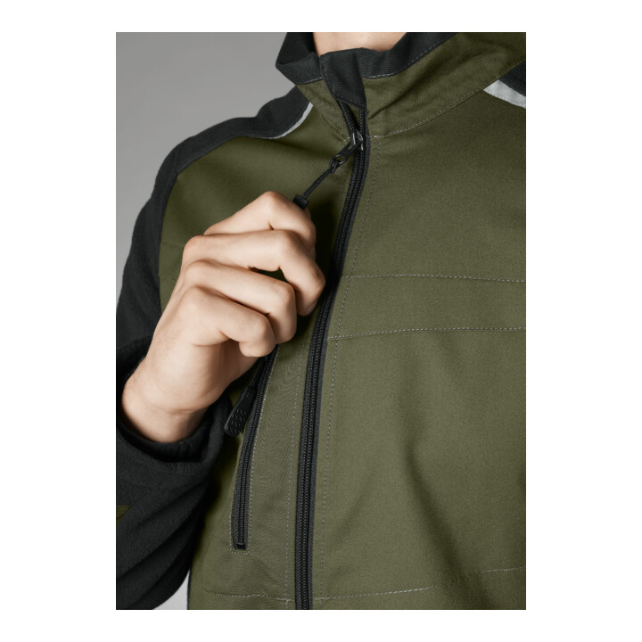 BP® Hybrid-Arbeitsjacke, oliv/schwarz, Gr. 60/62, Länge n
