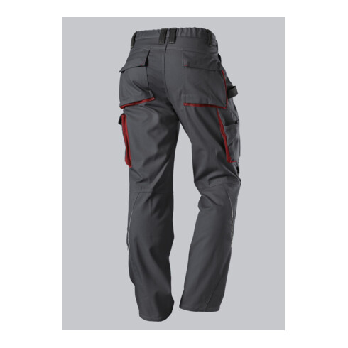 BP® Komfort-Arbeitshose mit Reflex und Kniepolstertaschen, anthrazit/rot
