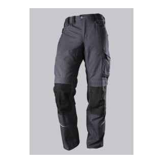 BP® Komfort-Arbeitshose mit Reflex und Kniepolstertaschen, dunkelgrau/schwarz, Gr. 48, Länge n