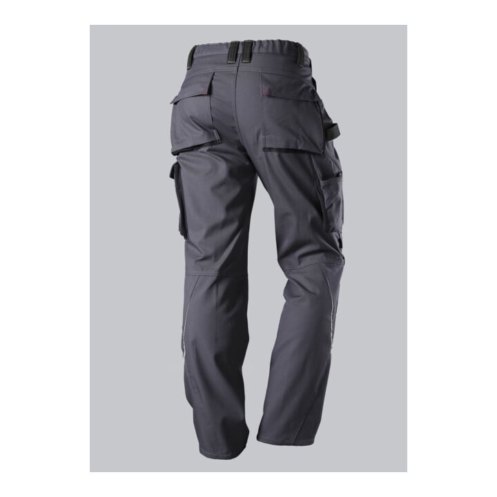 BP® Komfort-Arbeitshose mit Reflex und Kniepolstertaschen, dunkelgrau/schwarz, Gr. 48, Länge n