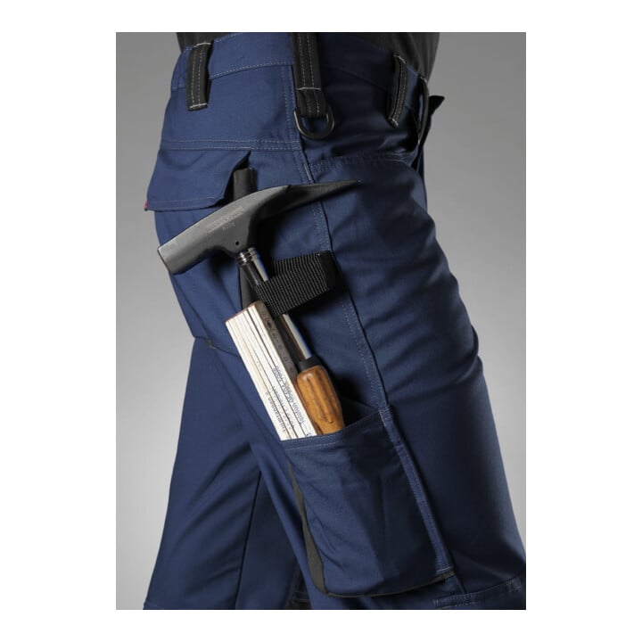 BP® Komfort-Arbeitshose mit Reflex und Kniepolstertaschen, nachtblau/anthrazit, Gr. 60, Länge n