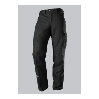 BP® Komfort-Arbeitshose mit Reflex und Kniepolstertaschen, schwarz, Gr. 48, Länge n