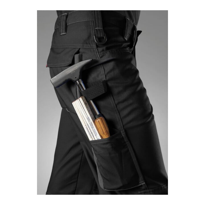 BP® Komfort-Arbeitshose mit Reflex und Kniepolstertaschen, schwarz, Gr. 54, Länge n