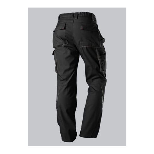 BP® Komfort-Arbeitshose mit Reflex und Kniepolstertaschen, schwarz