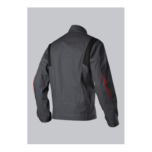 BP® Komfort-Arbeitsjacke mit Stretcheinsätzen, anthrazit/rot