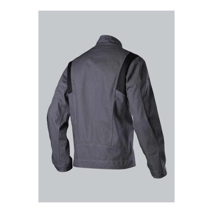 BP® Komfort-Arbeitsjacke mit Stretcheinsätzen, dunkelgrau/schwarz, Gr. 48/50, Länge n