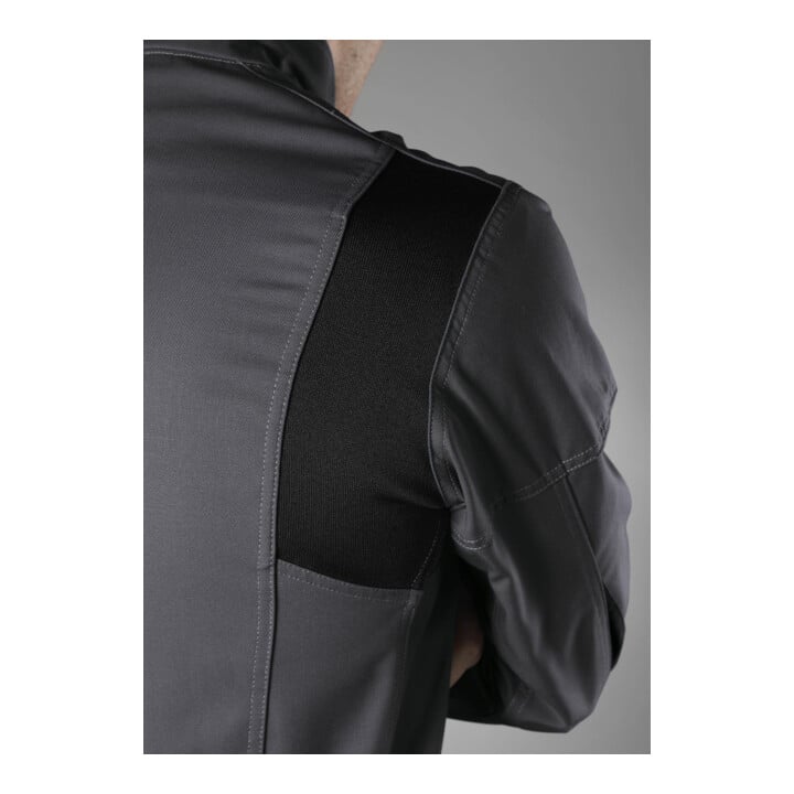 BP® Komfort-Arbeitsjacke mit Stretcheinsätzen, dunkelgrau/schwarz, Gr. 56/58, Länge n