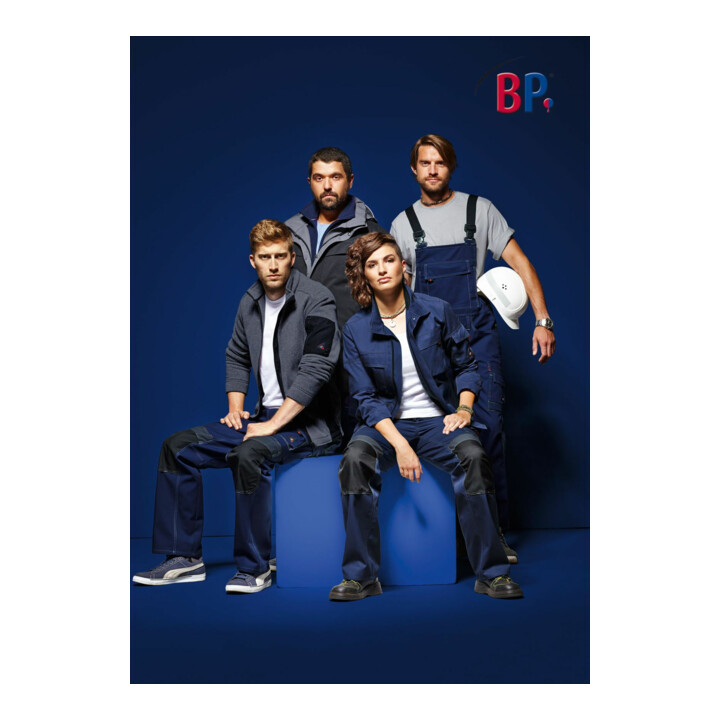 BP® Komfort-Arbeitsjacke mit Stretcheinsätzen, nachtblau/anthrazit, Gr. 48/50, Länge n