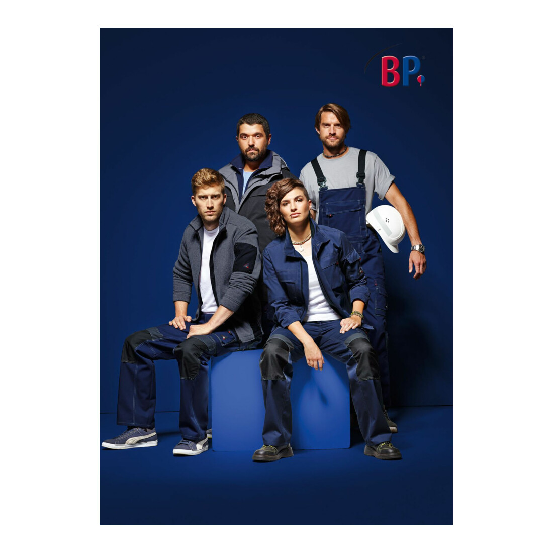 BP® Komfort-Arbeitsjacke mit Stretcheinsätzen, nachtblau/anthrazit