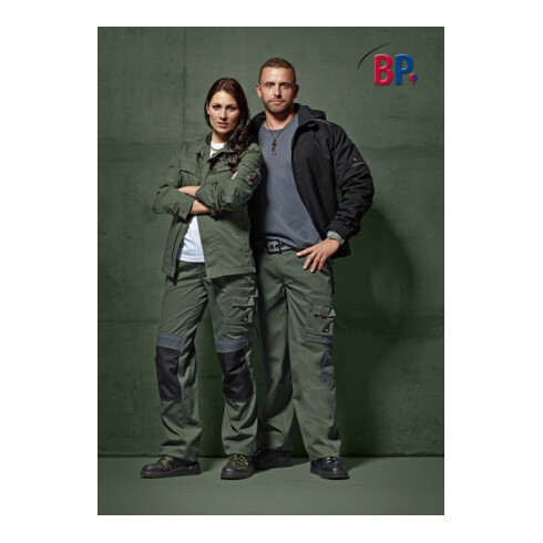 BP® Komfort-Arbeitsjacke mit Stretcheinsätzen, olivgrün/anthrazit