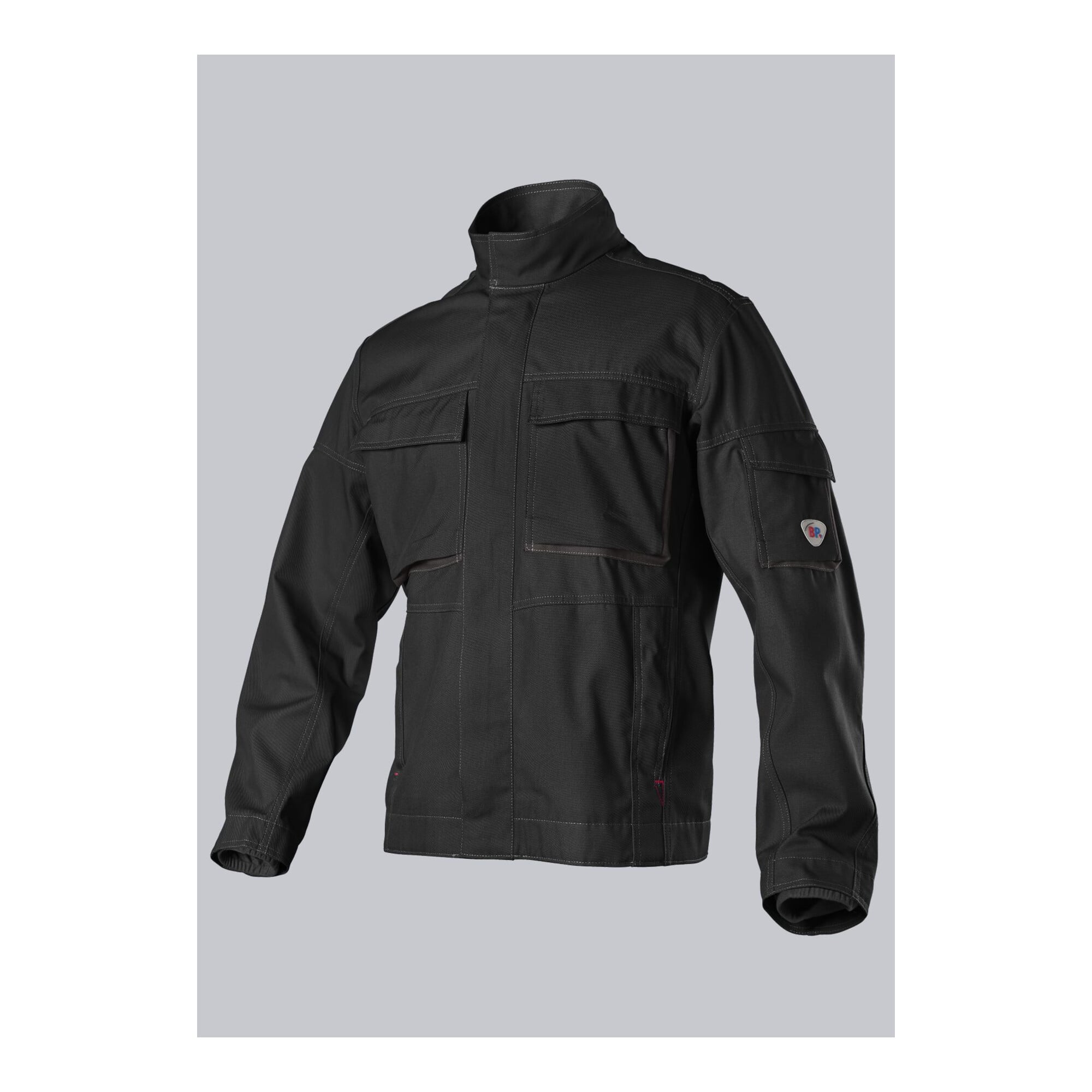 BP Komfort-Arbeitsjacke mit Stretcheinsätzen, schwarz, Gr. 52/54, Länge n