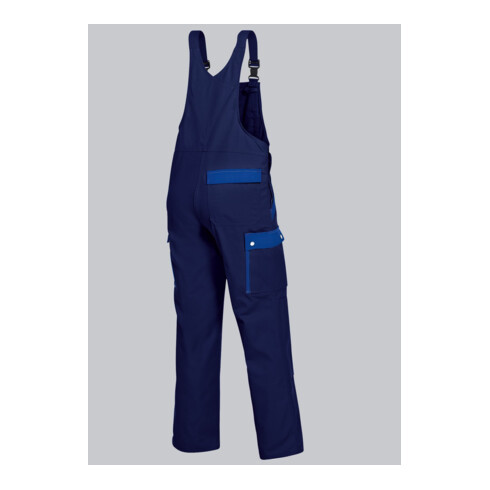 BP® Komfort-Cargo-Latzhose mit Kniepolstertaschen, dunkelblau/königsblau