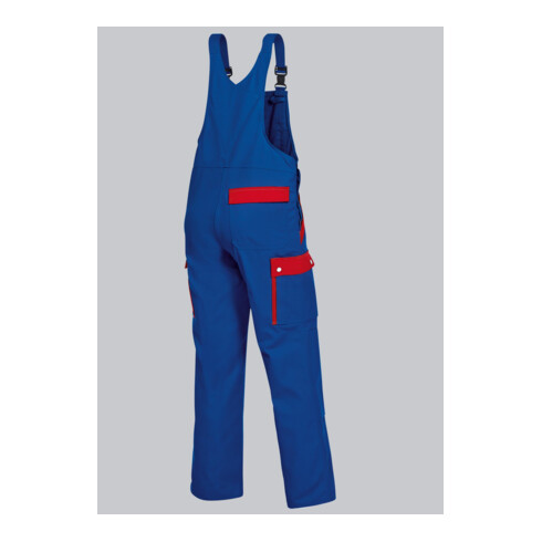 BP® Komfort-Cargo-Latzhose mit Kniepolstertaschen, königsblau/rot