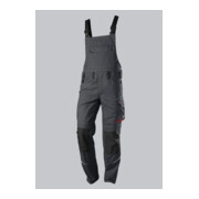 BP® Komfort-Latzhose mit Reflexelementen und Kniepolstertaschen, anthrazit/rot
