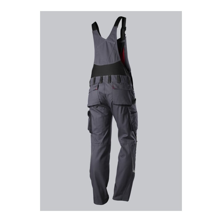 BP® Komfort-Latzhose mit Reflexelementen und Kniepolstertaschen, dunkelgrau/schwarz, Gr. 56, Länge n