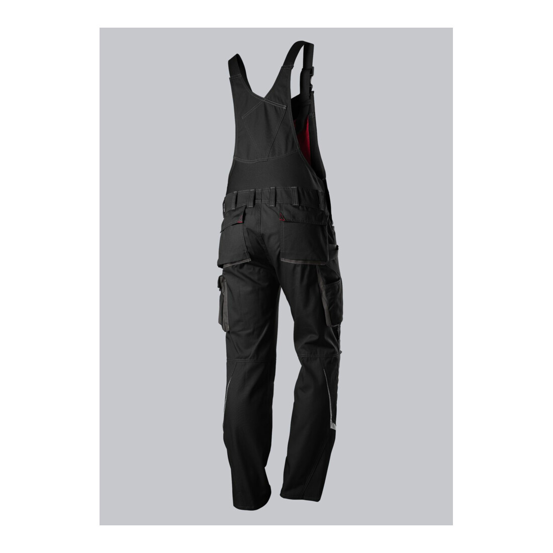 BP® Komfort-Latzhose mit Reflexelementen und Kniepolstertaschen, schwarz