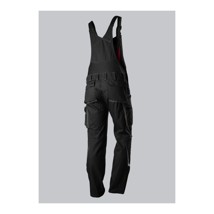 BP® Komfort-Latzhose mit Reflexelementen und Kniepolstertaschen, schwarz, Gr. 50, Länge n