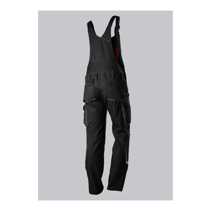 BP® Komfort-Latzhose mit Reflexelementen und Kniepolstertaschen, schwarz, Gr. 54, Länge n