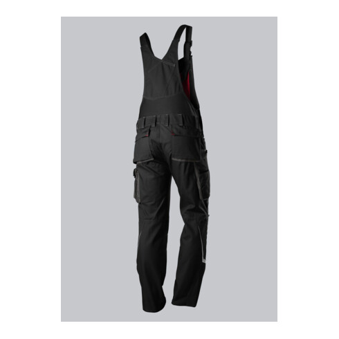 BP® Komfort-Latzhose mit Reflexelementen und Kniepolstertaschen, schwarz