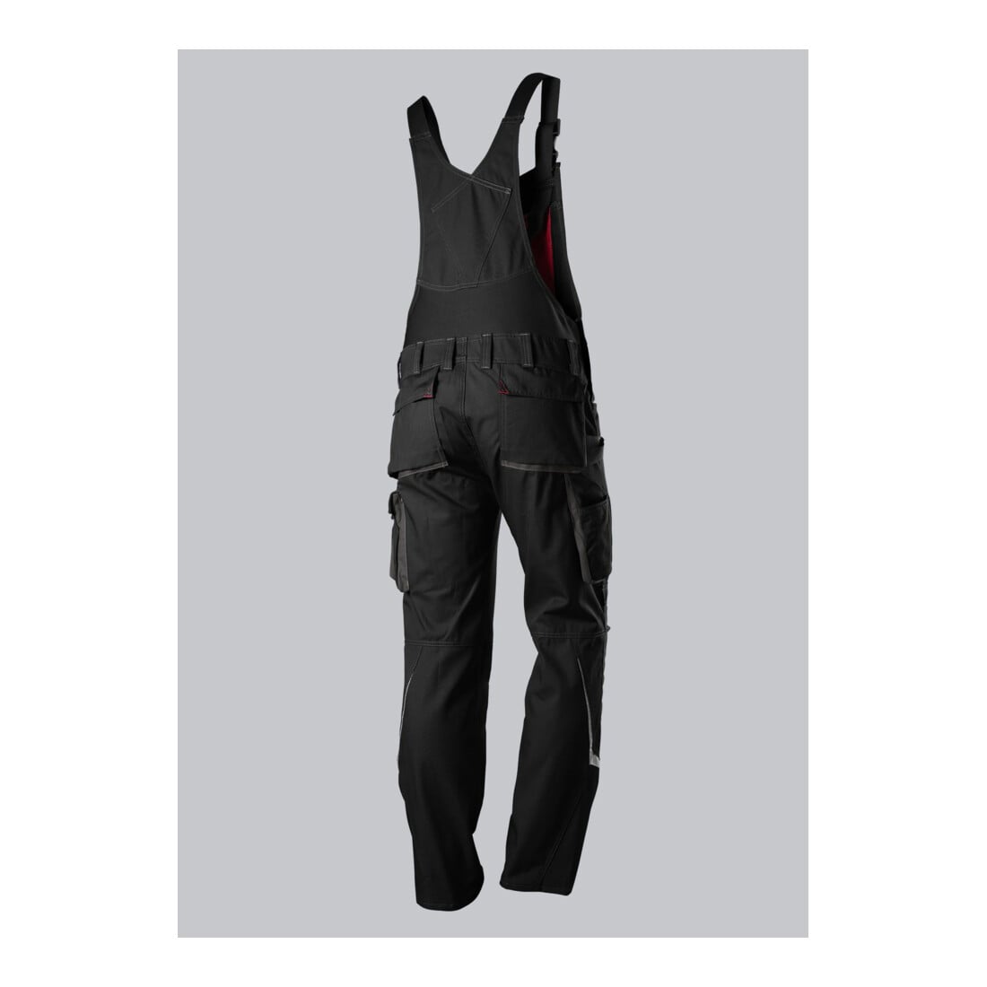 BP® Komfort-Latzhose mit Reflexelementen und Kniepolstertaschen, schwarz