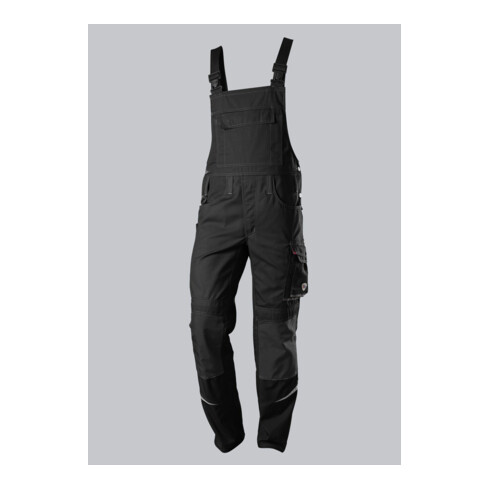BP® Komfort-Latzhose mit Reflexelementen und Kniepolstertaschen, schwarz