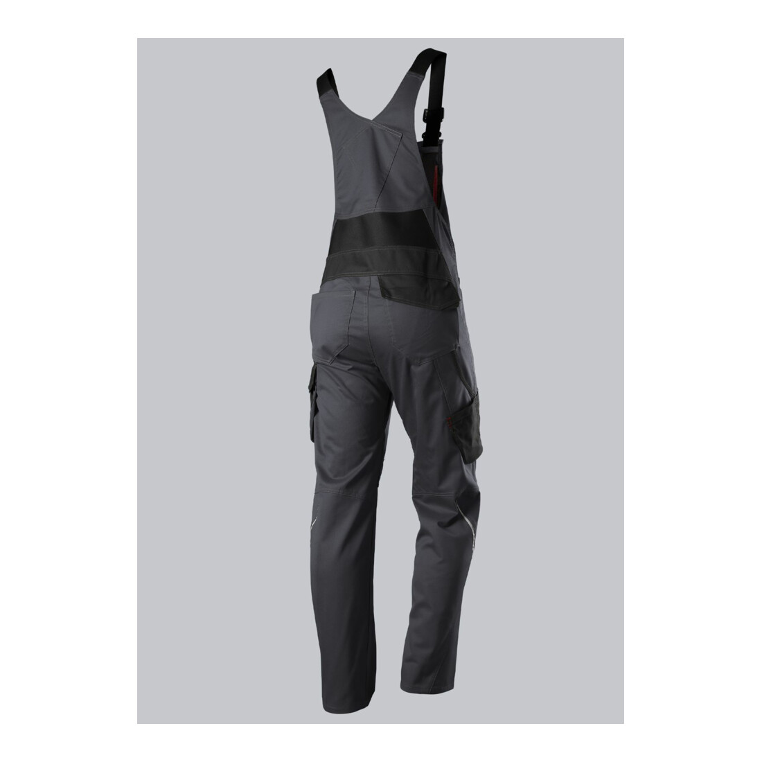 BP® Latzhose mit Kniepolstertaschen, anthrazit/schwarz