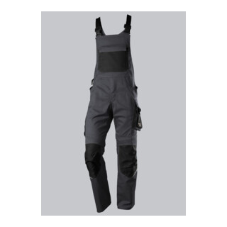 BP® Latzhose mit Kniepolstertaschen, anthrazit/schwarz