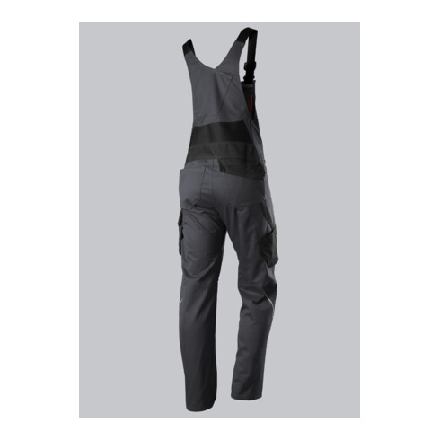 BP® Latzhose mit Kniepolstertaschen, anthrazit/schwarz