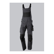 BP® Latzhose mit Kniepolstertaschen, anthrazit/schwarz