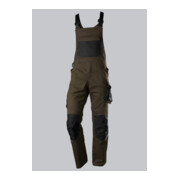 BP® Latzhose mit Kniepolstertaschen, braun/schwarz, Gr. 54, Länge n