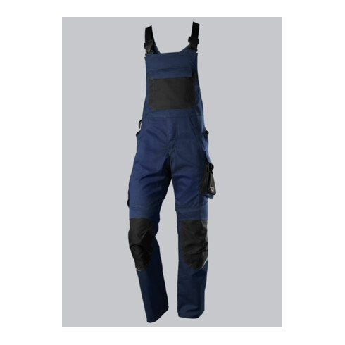 BP® Latzhose mit Kniepolstertaschen, nachtblau/schwarz