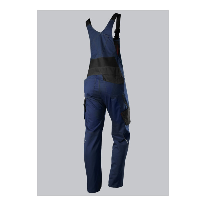 BP® Latzhose mit Kniepolstertaschen, nachtblau/schwarz, Gr. 50, Länge n