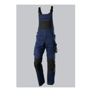 BP® Latzhose mit Kniepolstertaschen, nachtblau/schwarz, Gr. 54, Länge l