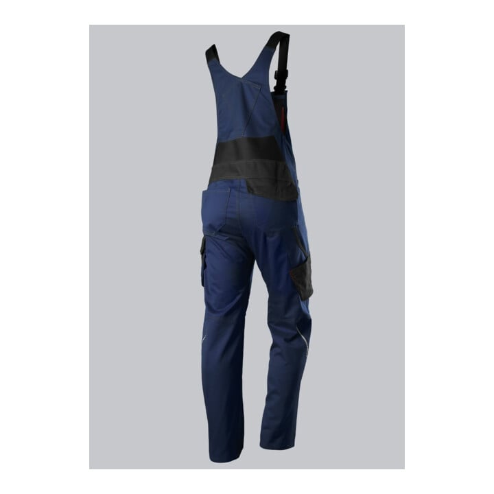 BP® Latzhose mit Kniepolstertaschen, nachtblau/schwarz, Gr. 58, Länge n