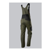 BP® Latzhose mit Kniepolstertaschen, oliv/schwarz-3