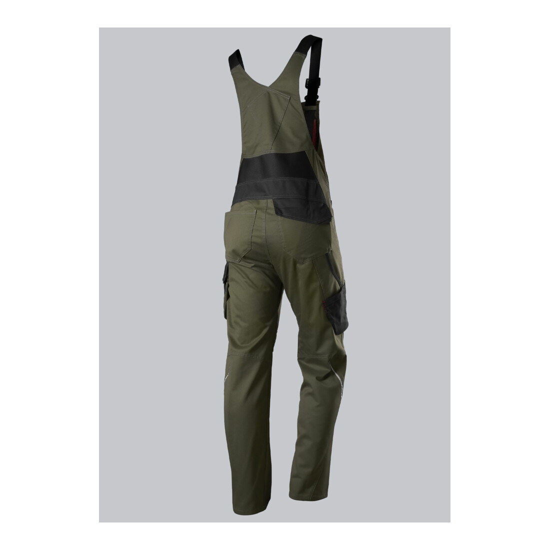 BP® Latzhose mit Kniepolstertaschen, oliv/schwarz