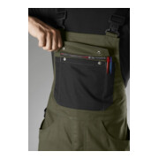 BP® Latzhose mit Kniepolstertaschen, oliv/schwarz-4