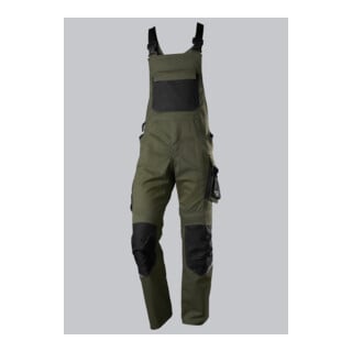 BP® Latzhose mit Kniepolstertaschen, oliv/schwarz